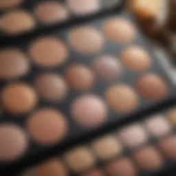 Close-up view of the Anastasia Soft Glow Palette showcasing the unique shades