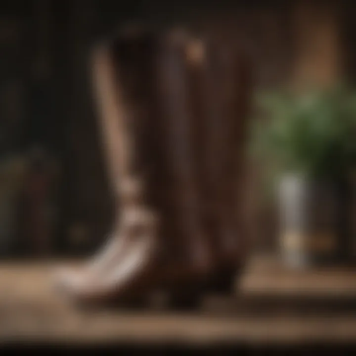 Classic Ariat Boot in Vintage Setting