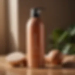 Bali Body Tanning Foam bottle on a sunlit surface