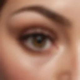 Close-up of individual lash extensions revealing their texture and design