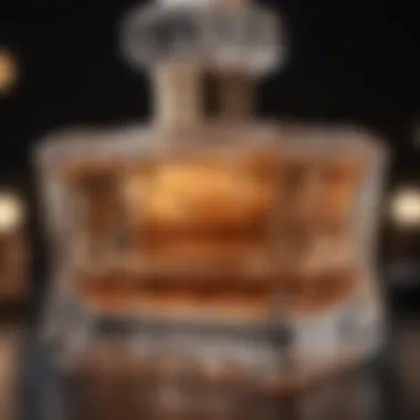 Close-up of a luxurious perfume bottle