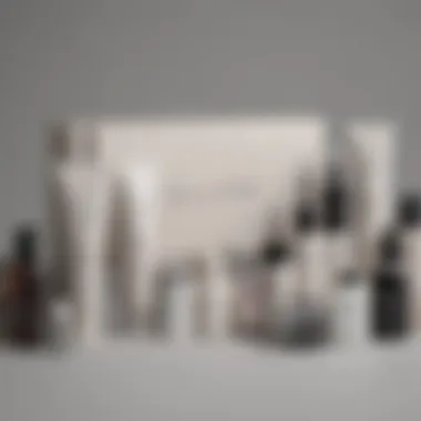 Diverse range of skincare boxes highlighting brand identity and aesthetics