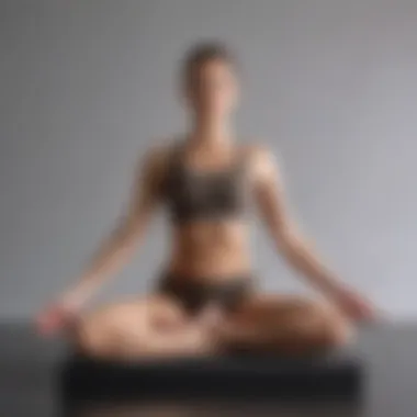 Mindful Yoga Balance Pose Yoga practitioner in a balancing pose