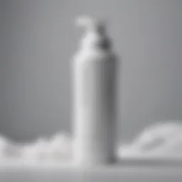 A close-up view of Byte Whitening Foam bottle showcasing its sleek design.