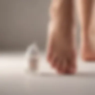 Detailed View of Carpe Antiperspirant Close-up of Carpe Foot Antiperspirant product
