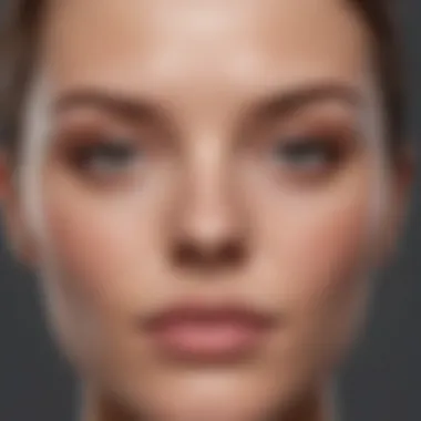 Skin Comparison After Use Before and after skin comparison using Clinique Take the Day Off Makeup Remover