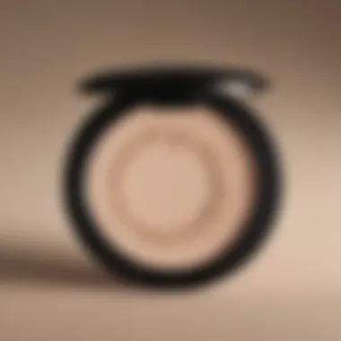 Close-up of BareMinerals Veil Finishing Powder application technique