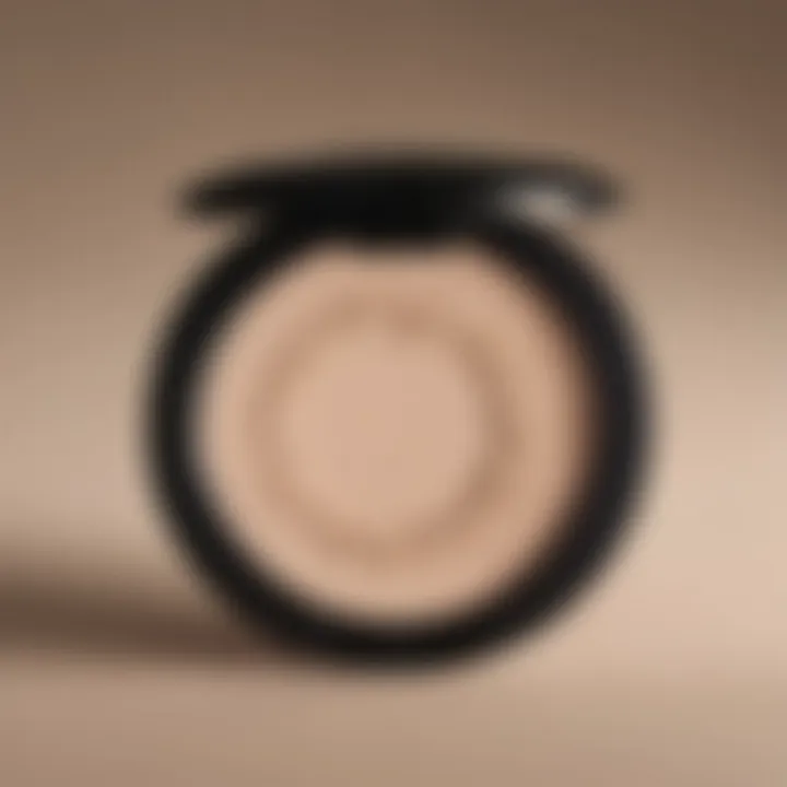 Close-up of BareMinerals Veil Finishing Powder application technique