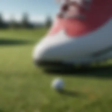 Close-up of Golf Shoe Material Technology