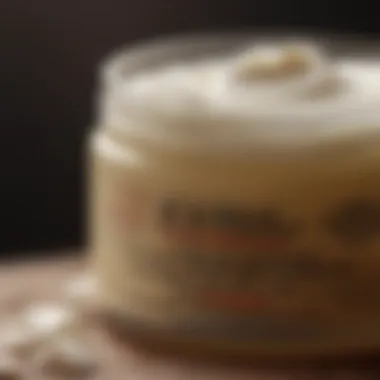 Close-up of Kiehl's SPF face cream texture