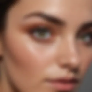 Close-up of radiant eyes showcasing the cream's effectiveness