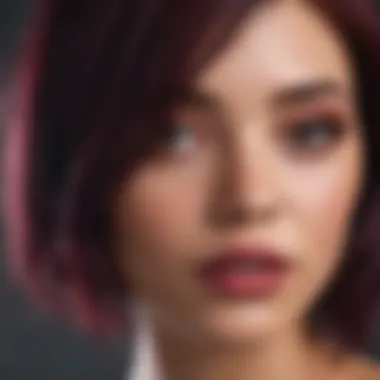Deep Tones of Cool Sangria Dark Cool Sangria Hair Color Palette