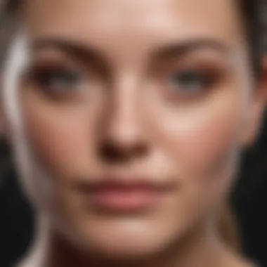 Facial Skin Transformation Before and after comparison of facial skin
