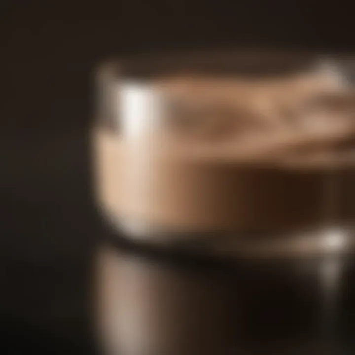 A side-by-side comparison of different foundation formulations