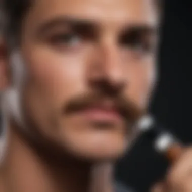 Mustache dye application tools