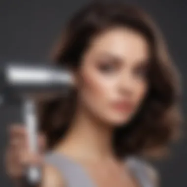 A user enjoying the benefits of the Dyson Salon Professional Hair Dryer with styled hair.