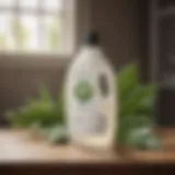 Eco-friendly Laundry Detergent Bottle with Leaf Symbol