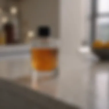 Natural remedies displayed on a countertop