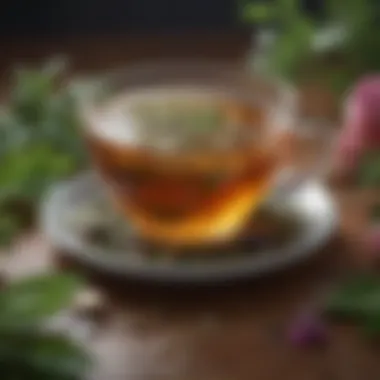 Herbal tea with soothing properties