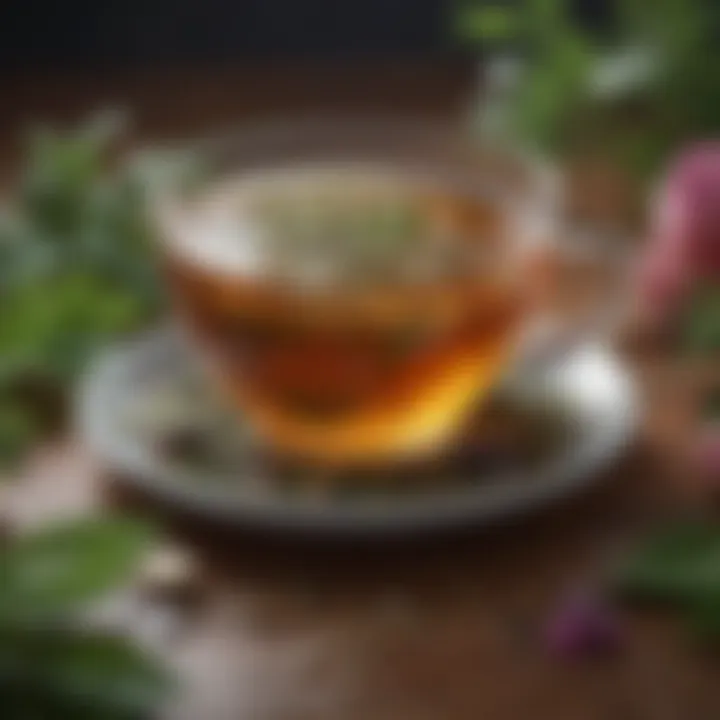 Herbal tea with soothing properties