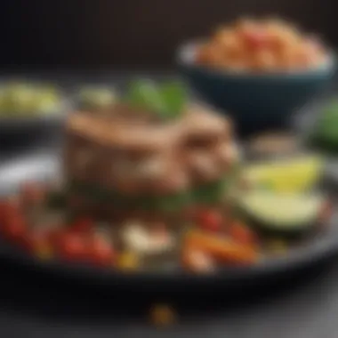 Nutrient-Rich Fat Loss Meal Healthy meal with ingredients for fat loss
