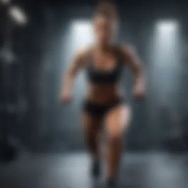 Dynamic HIIT Workout Person doing high-intensity interval training