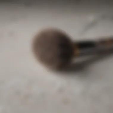 Elegant Foundation Brush with Marble Handle