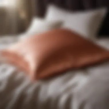 Elegant silk pillow cover