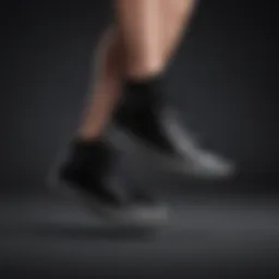 Elegantly crafted black hi-top sneaker