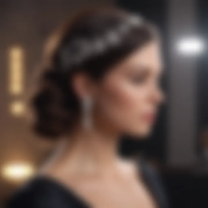 Elegant hair accessories for wedding attire