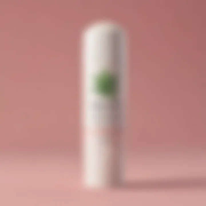 Close-up of a vegan antiperspirant stick highlighting its organic components.