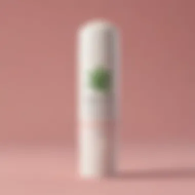 Organic Components of Vegan Antiperspirant Close-up of a vegan antiperspirant stick highlighting its organic components.