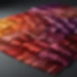 Adore hair color swatches showcasing a vibrant color range