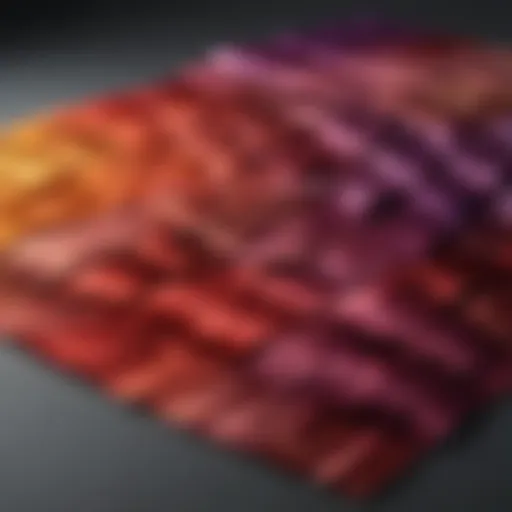 Adore hair color swatches showcasing a vibrant color range