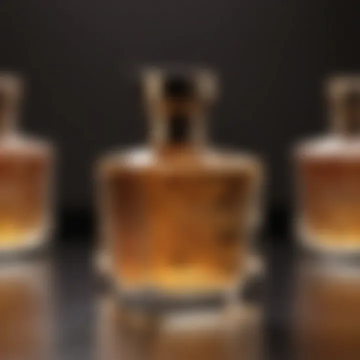 Close-up of fragrance notes illustrating the complex scent profile