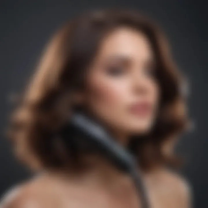 Stylish hair styling process with ghd diffuser attachment