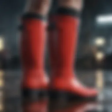 Stylish Rain Boot Material