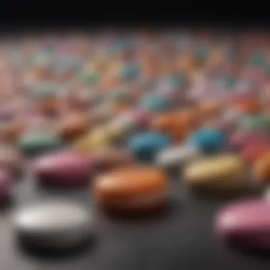 Infographic showcasing various types of birth control pills