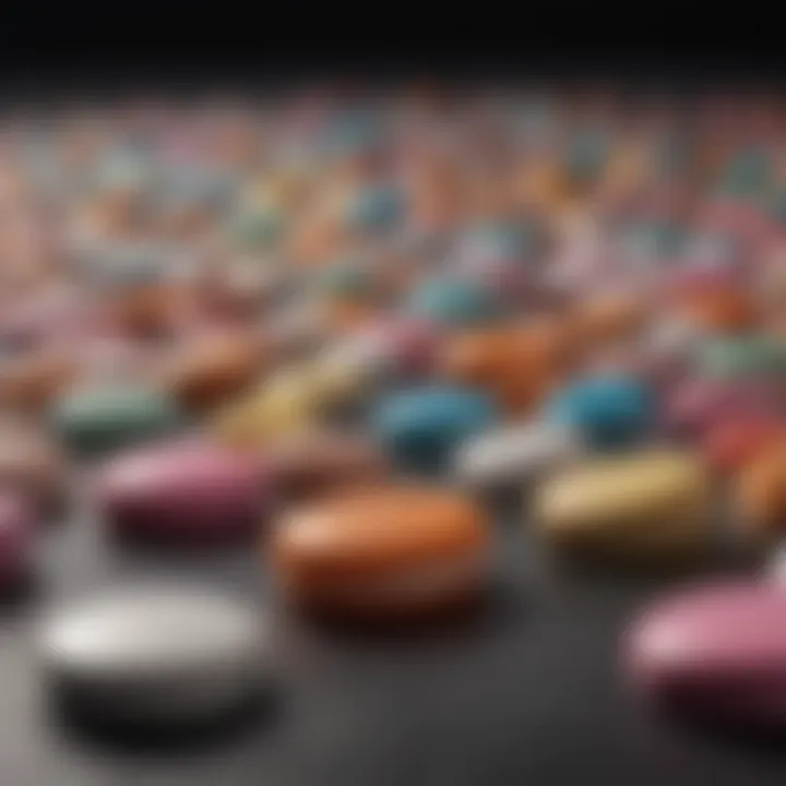 Infographic showcasing various types of birth control pills