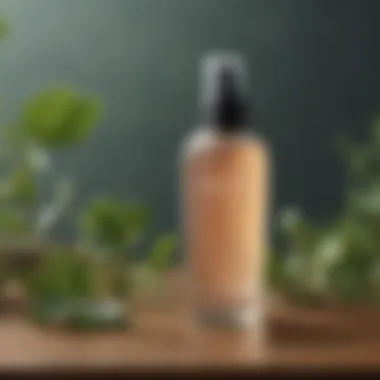 Sustainable packaging of Clean Reserve Hair Mist highlighting eco-friendly choices.