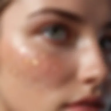 Skin Cell Interaction: Tretinoin and Retinol An artistic representation of skin cells showcasing the effects of tretinoin and retinol on skin texture.