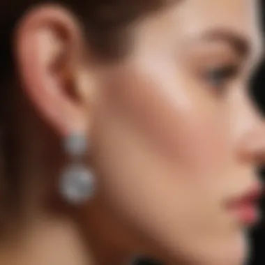 A collection of CZ clip-on earrings in various styles and colors