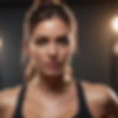 HIIT instructor demonstrating a challenging routine