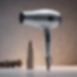 Elegant anti-static hair dryer showcasing sleek design