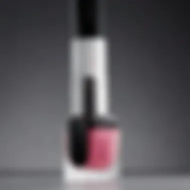 A close-up of a gel nail polish applicator brush for a flawless application.