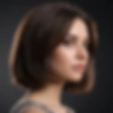 Classic shoulder-length cut with natural volume