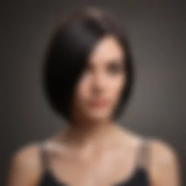Sleek Bob for a Contemporary Style Sleek bob hairstyle styled for a modern look