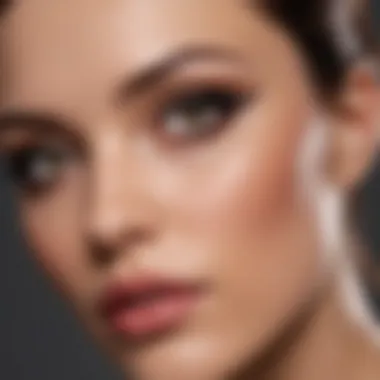 Flawless Hourglass Eyeliner on Model A stunning model with expertly applied hourglass eyeliner in a striking makeup look
