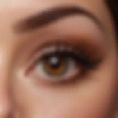 Essential Tools for Hourglass Eyeliner A tutorial scene featuring the tools needed for hourglass eyeliner techniques