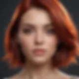 Vibrant hair color transformation